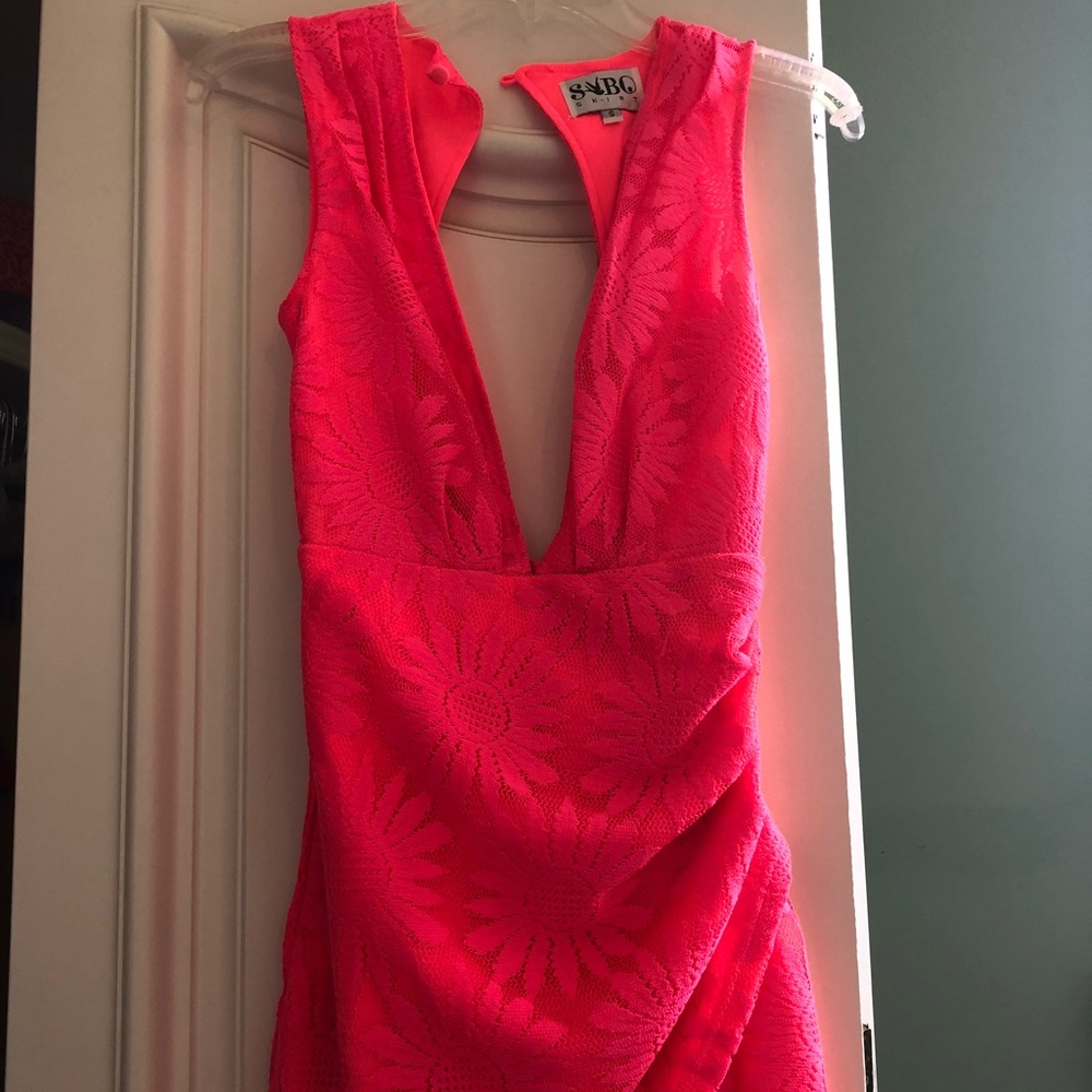 Sabo Skirt neon pink mini dress